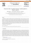 Research paper thumbnail of Numerical study of modified Adomian's method applied to Burgers equation