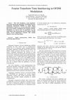 Research paper thumbnail of Fourier Transform Time Interleaving in OFDM Modulation