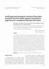 Research paper thumbnail of Antifungal and synergistic activity of five plant essential oils from Serbia against Trichoderma aggressivum f. europaeum Samuels & W. Gams