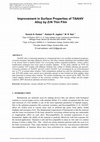 Research paper thumbnail of Improvement in Surface Properties of Ti6Al4V Alloy by ZrN Thin Film