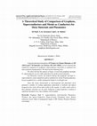 Research paper thumbnail of A Theoretical Study of Comparison of Graphene, Superconductors and Metals as Conductors for Meta Materials and Plasmonics