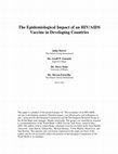 Research paper thumbnail of ii Executive Summary Many people see an effective AIDS vaccine as the best solution to the HIV / AIDS pandemic