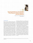 Research paper thumbnail of Improving the Efficiency of the HIV/AIDS Policy Response: A Guide to Resource Allocation Modeling