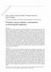 Research paper thumbnail of Principios, tareas, métodos e instrumentos en historiografía lingüística