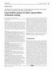 Research paper thumbnail of Laser-written colours on silver: optical effect of alumina coating