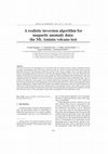 Research paper thumbnail of A realistic inversion algorithm for magnetic anomaly data: the Mt. Amiata volcano test