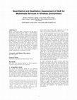 Research paper thumbnail of Quantitative and qualitative assessment of QoE for multimedia services in wireless environment