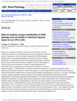 Research paper thumbnail of Role of reactive oxygen metabolites in DNA damage and cell death in chemical hypoxic injury to LLC-PK1 cells