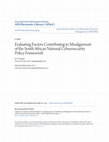 Research paper thumbnail of Evaluating Factors Contributing to Misalignment of the South African National Cybeersecurity Policy Framework