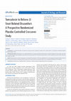 Research paper thumbnail of Tamsulosin to Relieve JJ Stent Related Discomfort: A Prospective Randomized Placebo Controlled Crossover Study