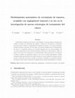 Research paper thumbnail of Modelamiento matemático de crecimiento de tumores, acoplado con angiogénesis tumoral y su uso en la investigación de nuevas estrategias de tratamiento del cáncer