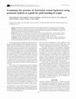 Research paper thumbnail of Examining the proteins of functional retinal lipofuscin using proteomic analysis as a guide for understanding its origin