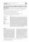 Research paper thumbnail of Anti-bacterial performance of azithromycin nanoparticles as colloidal drug delivery system against different gram-negative and gram-positive bacteria