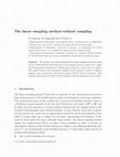 Research paper thumbnail of The linear sampling method without sampling