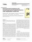 Research paper thumbnail of Environmental Complexity and Social Organization Sculpt the Brain in Lake Tanganyikan Cichlid Fish