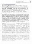 Research paper thumbnail of Unravelling the distinct strains of Tharu ancestry