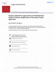 Research paper thumbnail of Poverty alleviation approaches of development NGOs in Ghana: Application of the basic needs approach