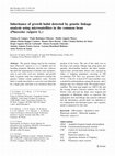 Research paper thumbnail of Inheritance of growth habit detected by genetic linkage analysis using microsatellites in the common bean (Phaseolus vulgaris L.)