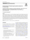 Research paper thumbnail of Genetic diversity of Pseudocercospora griseola resistance loci in common beans