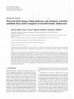 Research paper thumbnail of Perceived Body Image, Eating Behavior, and Sedentary Activities and Body Mass Index Categories in Kuwaiti Female Adolescents