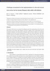 Research paper thumbnail of Challenges encountered in the Implementation of A Diet and Exercise Intervention for Low-Income Hispanic Older Adults with Diabetes