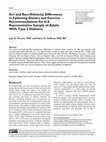 Research paper thumbnail of Sex and Race/Ethnicity Differences in Following Dietary and Exercise Recommendations for U.S. Representative Sample of Adults With Type 2 Diabetes