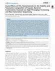 Research paper thumbnail of Acute Effects of TiO2 Nanomaterials on the Viability and Taxonomic Composition of Aquatic Bacterial Communities Assessed via High-Throughput Screening and Next Generation Sequencing