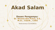 Research paper thumbnail of Akad salam