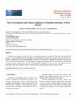 Research paper thumbnail of The Environmental and Clinical Implicatio of Helmithic Infection: A Brief Review