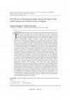 Research paper thumbnail of The Drivers of Entrepreneurship among the Igbos of the South Eastern Geo-Political Zone of Nigeria