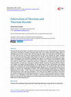 Research paper thumbnail of Fabrication of Thorium and Thorium Dioxide