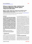 Research paper thumbnail of Efficacy of piperzine citrate, stabilized with Aluminium-Magnesium Silicate, against &lt;i&gt;Helignosomoides bakeri&lt;/i&gt