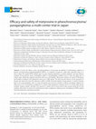 Research paper thumbnail of Efficacy and safety of metyrosine in pheochromocytoma/paraganglioma: a multi-center trial in Japan