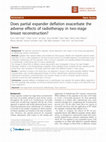 Research paper thumbnail of Does partial expander deflation exacerbate the adverse effects of radiotherapy in two-stage breast reconstruction?