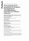 Research paper thumbnail of De la création de la possibilité de l’enquête à l’engagement ethnographique