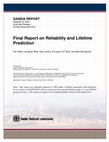 Research paper thumbnail of Final report on reliability and lifetime prediction