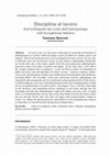 Research paper thumbnail of Discipline al lavoro Sull'ambiguità del ruolo dell'antropologo nell'accoglienza italiana