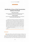 Research paper thumbnail of Identification of areas of vote concentration: evidences from Brazil