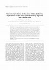 Research paper thumbnail of Numerical simulation of the stress field in California: implications for the stress perturbation by Big Bend and Garlock Fault