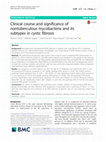 Research paper thumbnail of Clinical course and significance of nontuberculous mycobacteria and its subtypes in cystic fibrosis