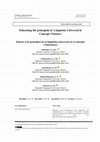 Research paper thumbnail of Educating the principals of Linguistic Universal in Concept «Nature»