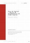 Research paper thumbnail of Fora da Capital – Oficina de documentários em vídeo digital