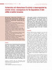 Research paper thumbnail of Escherichia coli ribonuclease III activity is downregulated by osmotic stress: consequences for the degradation of bdm mRNA in biofilm formation