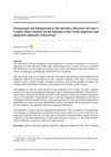 Research paper thumbnail of Foreground and background in the narrative discourse of Luke's Gospel: Some remarks on the function of the Greek imperfect and pluperfect indicative tense-forms