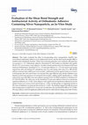 Research paper thumbnail of Evaluation of the Shear Bond Strength and Antibacterial Activity of Orthodontic Adhesive Containing Silver Nanoparticle, an In-Vitro Study