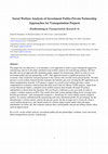 Research paper thumbnail of Social welfare analysis of investment public–private partnership approaches for transportation projects