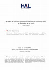 Research paper thumbnail of L'office de l'avocat général de la Cour de cassation dans la procédure de la QPC