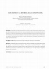 Research paper thumbnail of Los límites a la reforma de la constitución