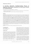 Research paper thumbnail of A Two-Way Interactive Teaching-Learning Process to Implement Flood Disaster Education in an Early Age: The Role of Learning Materials