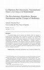 Research paper thumbnail of La Hipótesis Revolucionaria. Nacionalismo Vasco y la Crítica a la Modernidad